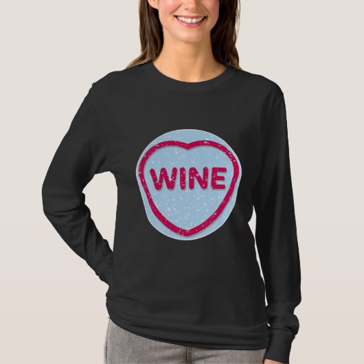 T-shirt Vin Je L'Aime Candy (Devant)