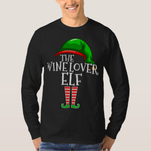 T-shirt Vin Lover Elf jumeler famille Noël Cadeau Dragon