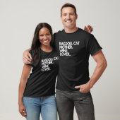 T-shirt Vin Mère Chat Ragdoll (Unisexe)