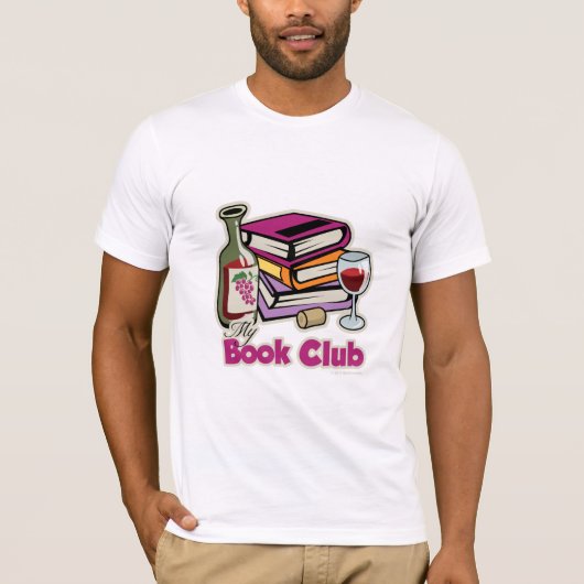 T-shirt Vin : Mon club de lecture (Devant)