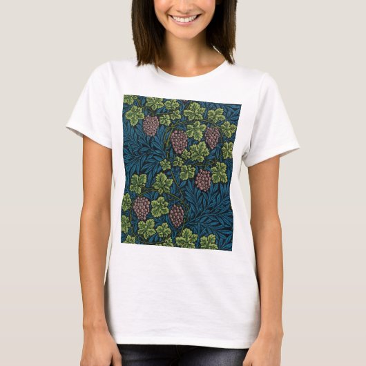 T-shirt Vin Motif, William Morris (Devant)