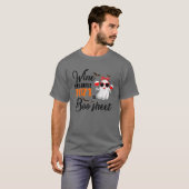 T-shirt Vin Parce Que 2021 Est Boo Sheet Funny Ghost Drink (Devant entier)