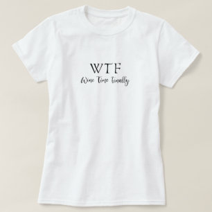 T-shirt Vin pour femmes amusant été Boire Vino Graphic