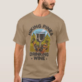 T-shirt Vin randonnée Et Boisson (Devant)