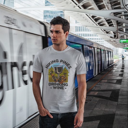 T-shirt Vin randonnée Et Boisson