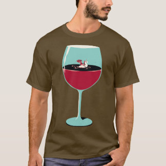 T-shirt Vin rose Vacances été Design pour adultes par Tob
