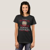 T-shirt Vin Rouge Blanc Vin Californie Oregon Pays (Devant entier)