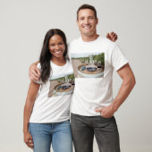 T-shirt Vin rouge dans le vignoble (Unisexe)