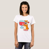 T-shirt Vin rouge Hamster (Devant entier)