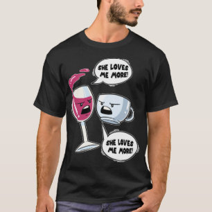 T-shirt Vin Verre Vin ou café Café Café Café Café Coffein