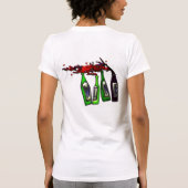 T-shirt Vin versant des bouteilles (Dos)