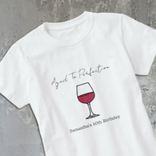 T-shirt Vin Vieilli À La Perfection 60 Ans