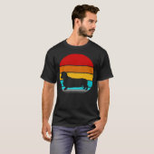 T-shirt vinate de dachshund (Devant entier)