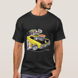 T-shirt Vince Crain OISEAU FINK 1969 muscle jaune voiture