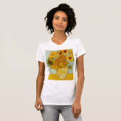 T-shirt Vincent Van Gogh 12 Tournesols Impressionniste (Devant entier)