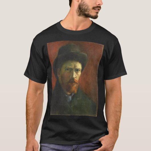 T-shirt Vincent Van Gogh - Autoportrait avec Casquette d'a (Devant)
