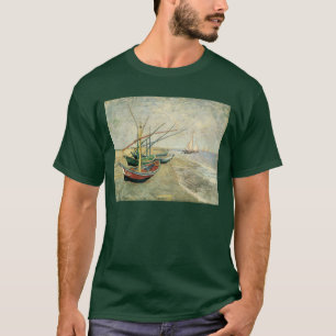 T-shirt Vincent van Gogh - Bateaux de pêche sur la plage