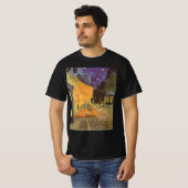 T-shirt Vincent van Gogh - Café Terrasse en soirée (Devant entier)