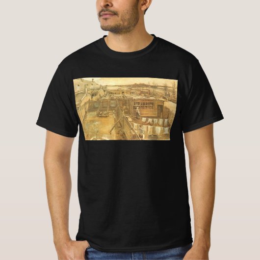 T-shirt Vincent van Gogh - Carpenter's Yard and Laundry (Devant)