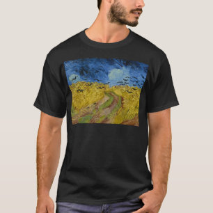T-shirt Vincent van Gogh - champ de blé avec la peinture