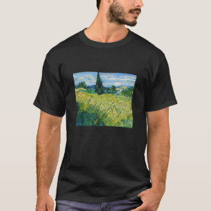 T-shirt Vincent van Gogh - Champ de blé vert avec cyprès