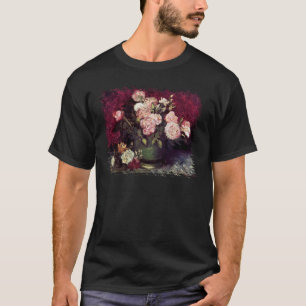 T-shirt Vincent Van Gogh - Corbeille avec Pivoines & Roses