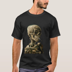 T-shirt Vincent van Gogh - Crâne avec cigarette allumée