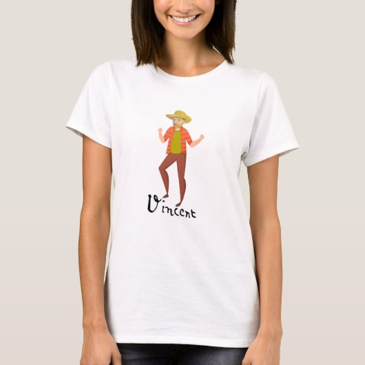 T-shirt Vincent Van Gogh Dancing (Devant)