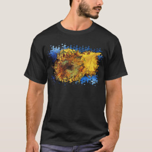 T-shirt Vincent Van Gogh - Deux Tournesols coupés - Beaux-