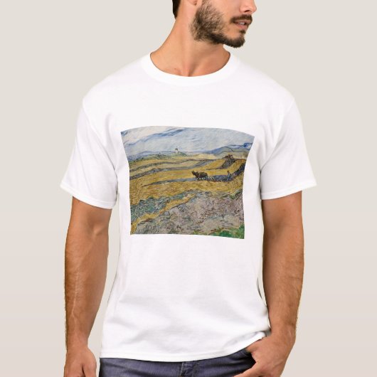 T-shirt Vincent Van Gogh, Enfermé Field avec Plowman (Devant)