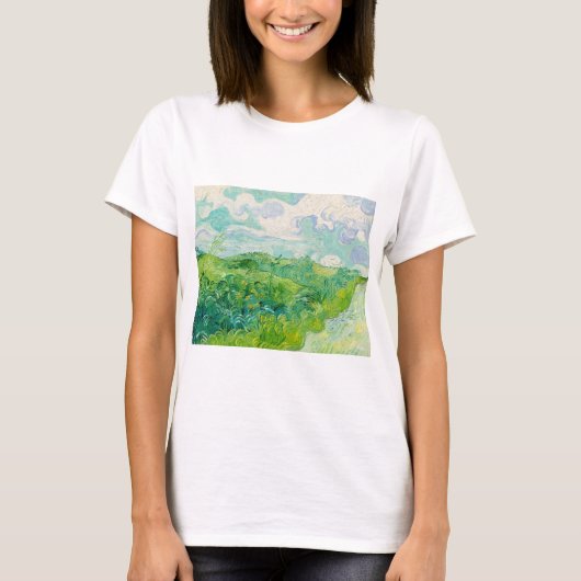 T-shirt Vincent van Gogh - Green Wheat Field, Auvers (Devant)