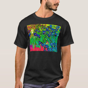 T-shirt Vincent Van Gogh - Irises - Art pop de fleurs