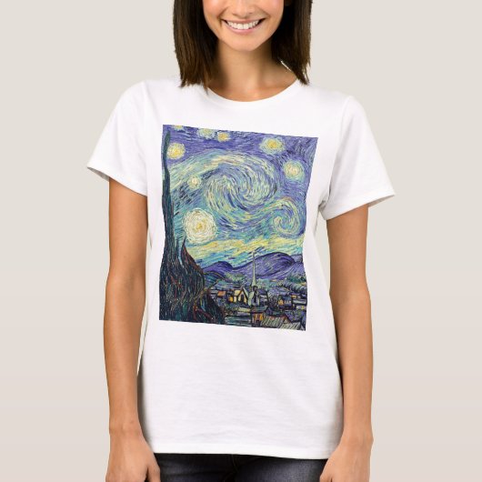 T-shirt Vincent Van Gogh La Nuit étoilée (Devant)