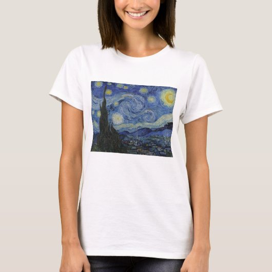 T-shirt Vincent Van Gogh, La Nuit étoilée (Devant)
