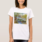 T-shirt Vincent Van Gogh, La pêche au printemps (Devant)