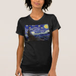 T-shirt Vincent Van Gogh - Le Starry Night Fine Art<br><div class="desc">Vincent Van Gogh's The Starry Night. Huile sur toile de 1889, Starry Night a été peint tandis que Van Gogh était dans l'asile à Saint-Rémy, France, et est considéré comme l'un de ses plus grands chefs-d'oeuvre. Même s'il s'agit d'une scène nocturne, elle a été peinte pendant la journée et représente...</div>