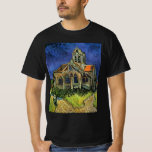 T-shirt Vincent van Gogh - L'église d'Auvers<br><div class="desc">L'église d'Auvers (1890) de Vincent van Gogh est un Post impressionnisme vintage de peinture religieuse architecturale. Une femme se promenant le long d'un chemin vers la chapelle du village avec de beaux vitraux. Une scène architecturale de la vie quotidienne. À propos de l'artiste : Vincent Willem van Gogh (1853-1890) était...</div>