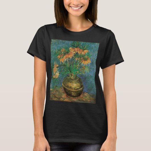 T-shirt Vincent van Gogh - Les amitiés dans un vase en cui (Devant)