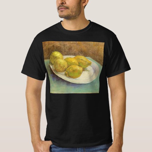 T-shirt Vincent van Gogh - Les citrons à vie fixe sur une  (Devant)