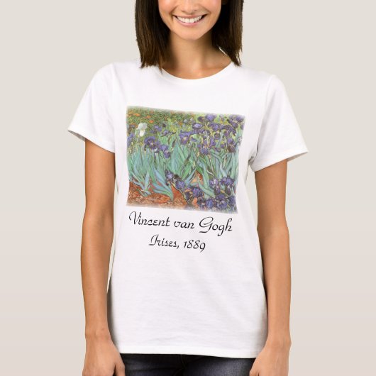 T-shirt Vincent van Gogh - Les Iris (Devant)