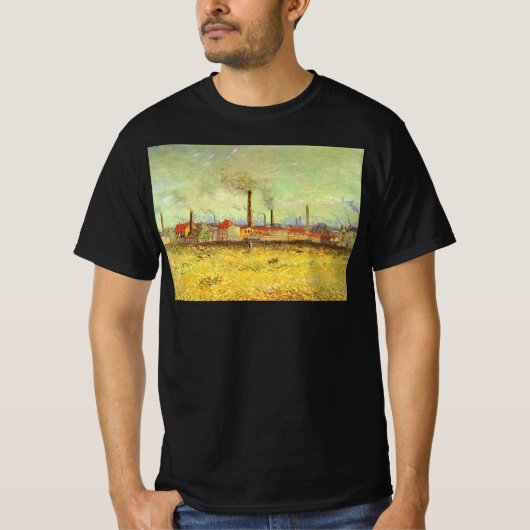 T-shirt Vincent van Gogh - Les usines à Asnieres (Devant)