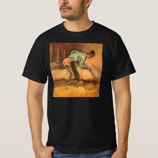 T-shirt Vincent van Gogh - Man Stooping w Stick ou Spade (Devant)