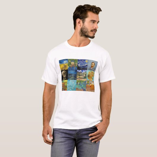 T-shirt Vincent Van Gogh - Masterpieces Patchwork (Devant entier)