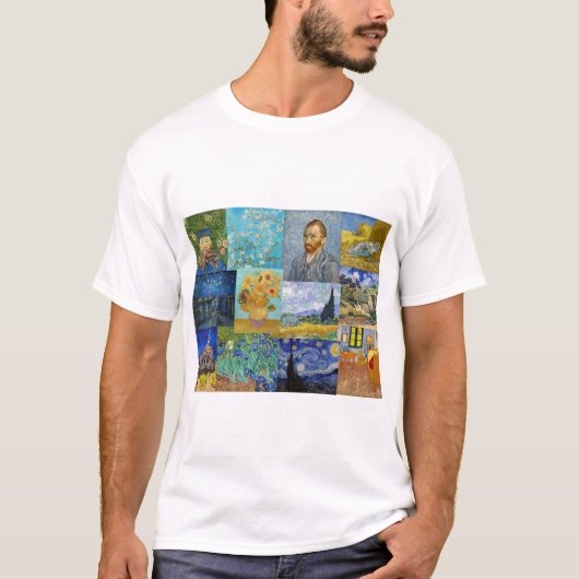 T-shirt Vincent Van Gogh - Masterpieces Patchwork (Devant)