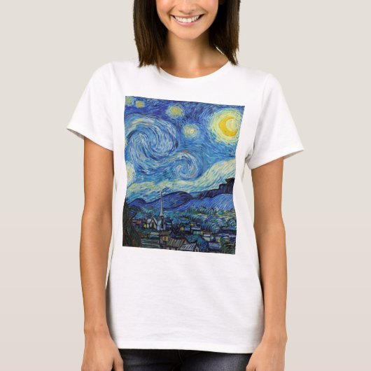 T-shirt Vincent Van Gogh Nuit d'art Vintage (Devant)