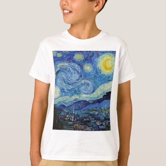 T-shirt Vincent Van Gogh Nuit d'art Vintage (Devant)