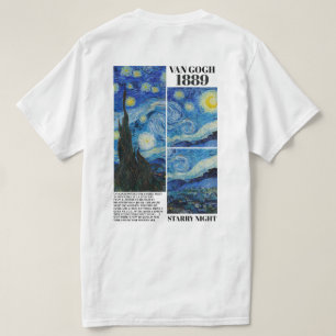 T-shirt Vincent Van Gogh Nuit étoilée 1889 Art