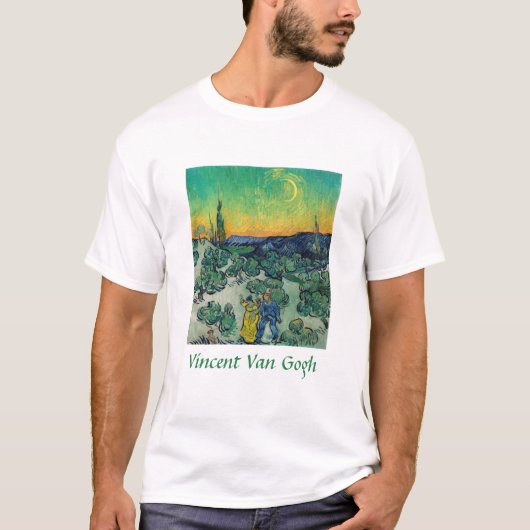 T-shirt Vincent van Gogh - Paysage Lune avec couple (Devant)