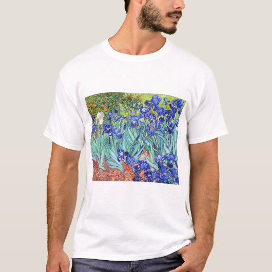 T-shirt Vincent Van Gogh peignant les Iris (Devant)