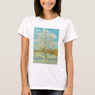 T-shirt Vincent van Gogh - Poche rose en fleurs